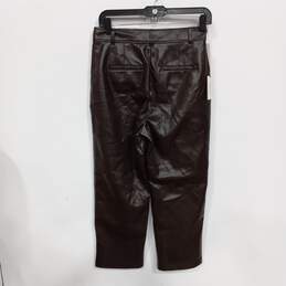 Women's Aritzia Babaton Command Cropped Faux Leather Pants Size 6 alternative image