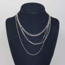 BU SU Danecraft Sterling Silver Asst. Chain Jewelry Bundle 6pcs 15.2g