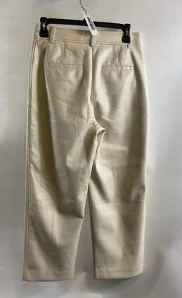 NWT Babaton Womens Tan Faux Leather Mid Rise Straight Leg Ankle Pants Size 6 alternative image