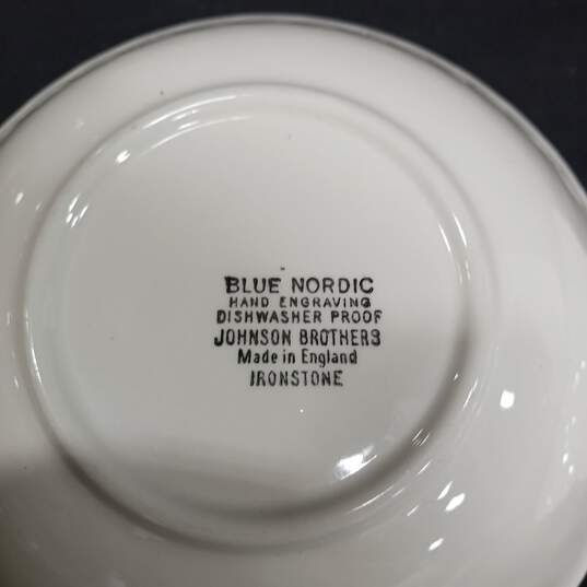 Set of Johnson Brothers Blue Nordic Dishes image number 8