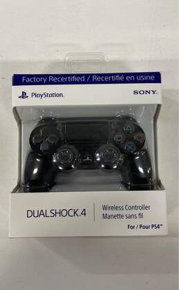 Factory Recertified Sony PlayStation DualShock 4 Controller (Sealed) - Jet Black