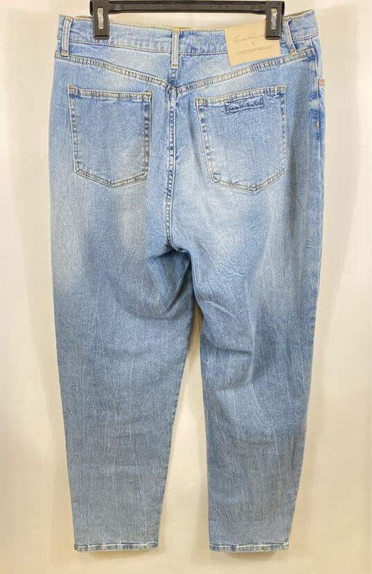 Gloria Vanderbilt X Christian Siriano Womens Blue Straight Leg Jeans Size 31/12 image number 2