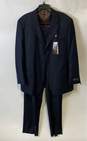 NWT Caravelli Mens Blue Long Sleeve 3 Piece Suit Pants Set Size 44R 38W image number 1