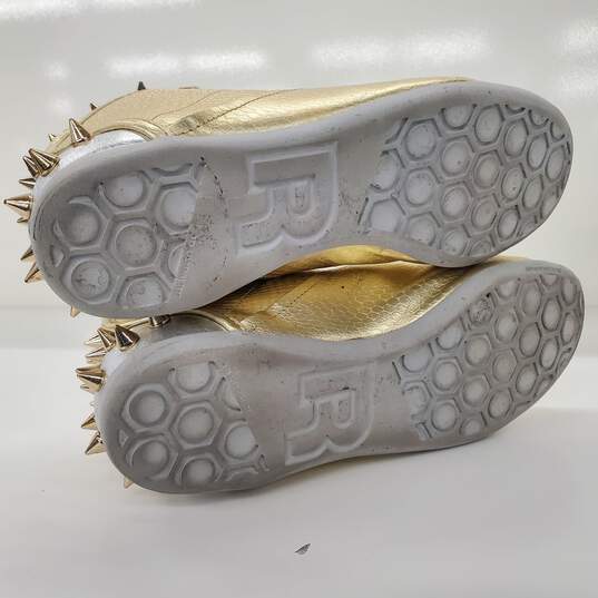 SAMPLE Melody Ehsani x Reebok Womens Metallic Gold Python Love Sneakers Size 9.5 image number 5