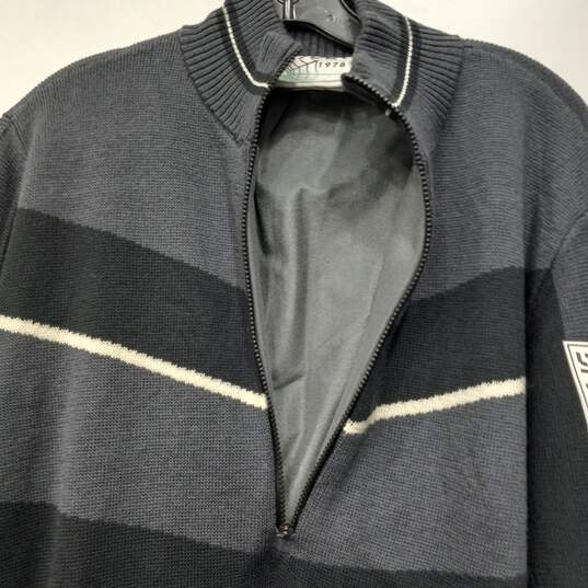 Spyder Men's Blue/Black Full-Zip Sweater Size M image number 4