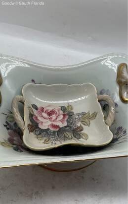 Dominie's Porcelain Floral Dish Set Of 2 Pcs alternative image