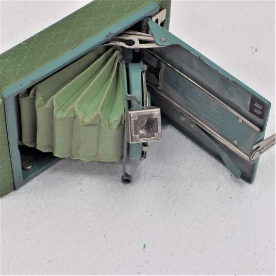 Kodak Petite Aqua Green Art Deco Folding Film Camera image number 9