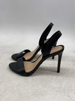 Stylish Black Strappy High Heel Sandals Elegant Open Toe Slingback Shoes Sz 7.5 alternative image