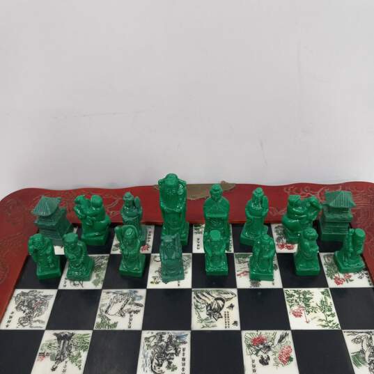 Vintage Asian Portable Chess Set image number 5