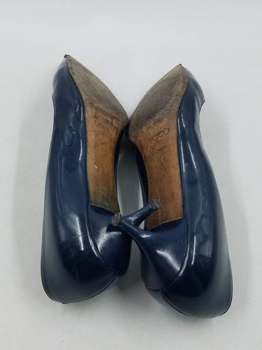 Authentic Jimmy Choo Navy Patent Pump W 11 image number 5