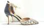 Halogen Snake Print Leather Ankle Strap Pump Heels Shoes Size 8.5 M image number 3