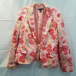 Apostrophe Petite Pink Floral Printed Blazer With Matching Skirt