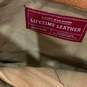 Lifetime Leather Womens Brown Adjustable Strap Zipper Crossbody Bag Purse image number 5