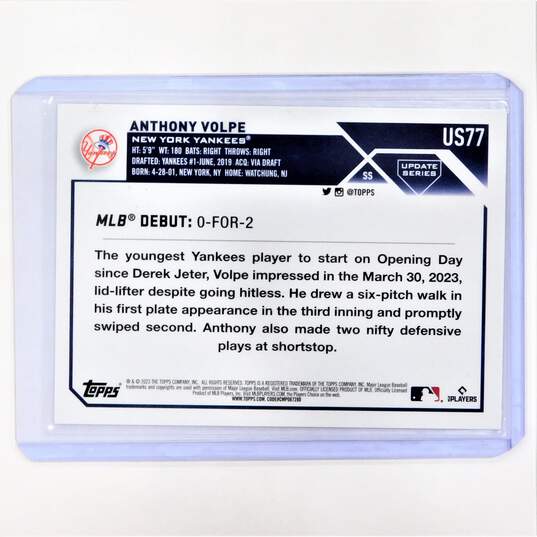 2023 Anthony Volpe Topps Rookie New York Yankees image number 2