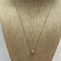 Designer Brighton Silver-Tone Crystal Cut Stone Round Pendant Necklace image number 1