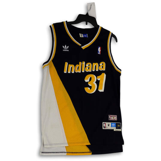 adidas, Shirts, Indiana Pacers 3 Reggie Miller Nba Adidas Hardwood  Classics Jersey