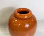 Early Bauer Pottery Orange 16in Tall Oil Jar c 1920's L.A. California Pottery image number 4