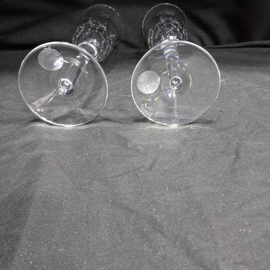 Things Remembered Crystal  Wine Goblets in Velvet Box image number 4