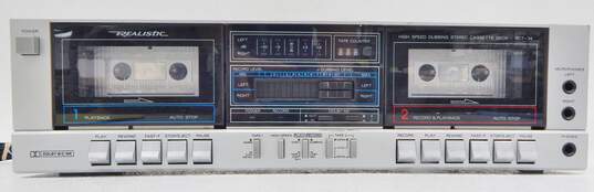 VNTG Realistic by RadioShack Brand SCT-74/14-649 Model Stereo Cassette Deck w/ Power Cable image number 2