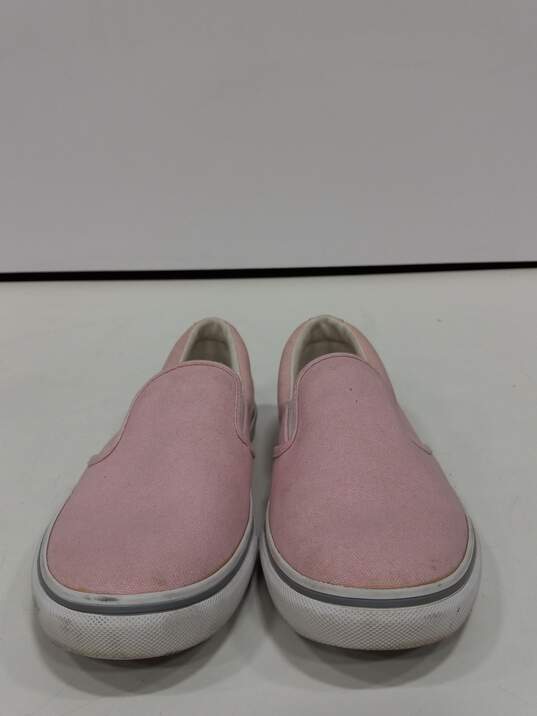 Eddie Bauer Pink Canvas Slip On Sneakers Women's Size 7.5 image number 2