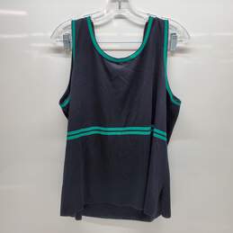 Misook Tank Top Black And Green Women's US Size Extra Large