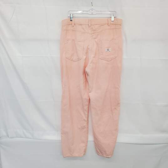 BDG Peach Corduroy Cotton High Rise Straight Leg Pant WM Size 32 image number 2