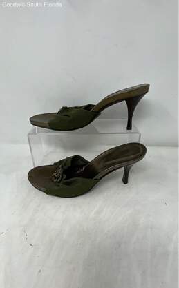 Donald J Pliner Womens Green & Metallic Slide Sandals Size 7.5M