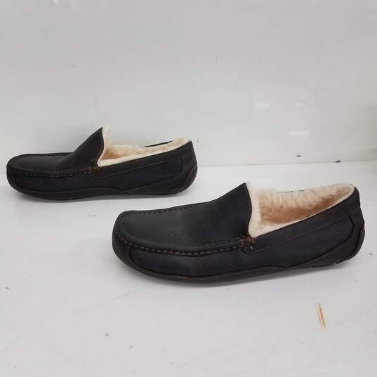 UGG Ascot Leather Slippers Size 11 image number 1