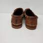 G.H Bass & Co. WM's Leather Brown Flats Size 9.5 image number 4