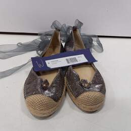 Stuart Weitzman Women's Metallic Slip On Shoes Size 7.5M