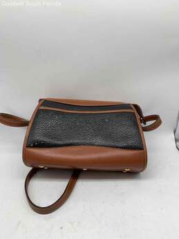 Dooney & Bourke All-Weather Leather Womens Brown And Black Handbag alternative image