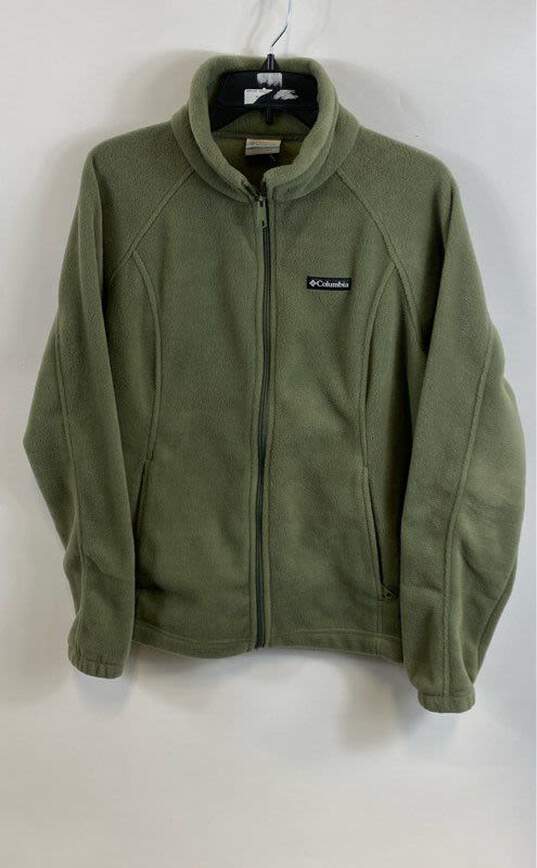 Columbia Womens Green Fleece Long Sleeve Benton Springs Full Zip Jacket Size XL image number 1
