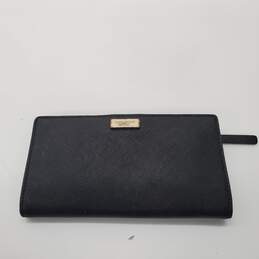 Kate Spade New York Black Saffiano Leather Snap Bifold Wallet
