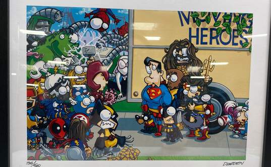 Limited Edition Framed & Matted Lithograph "Moving Heroes" by Artist Durden image number 4