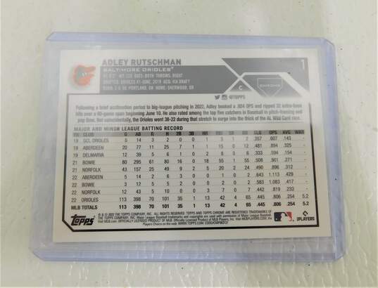 2023 Adley Rutschman Topps Chrome Rookie Baltimore Orioles image number 2