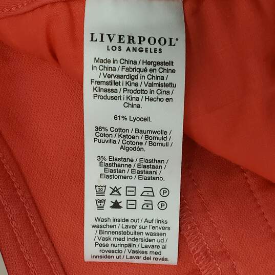 Liverpool Women Red Cargo Pants Sz 14/32 NWT image number 5