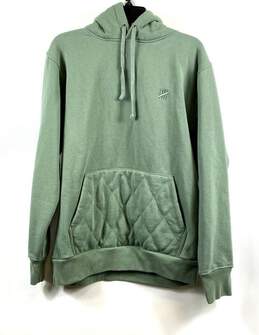 Undefeated Mens Green Long Sleeves Pockets Pullover Hoodie Size Large