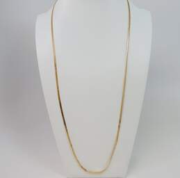 14K Yellow Gold Flat Chain Necklace 17.0g alternative image