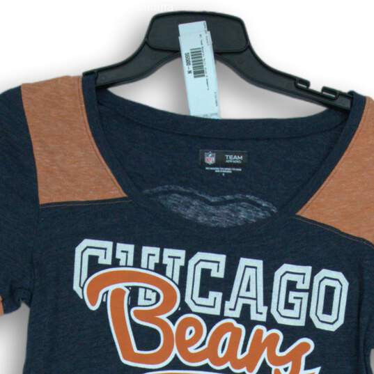 Women's NFL Team Apparel Multicolor Chicago Bears T-Shirt Size S image number 3