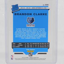 2019-20 Brandon Clarke Donruss Rated Rookie Memphis Grizzlies alternative image