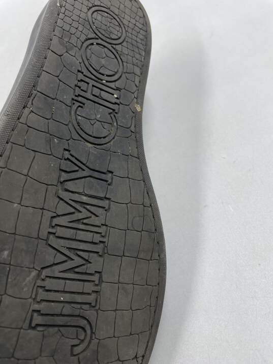Authentic Jimmy Choo Grey Snake-Effect Sneaker M 9 image number 5