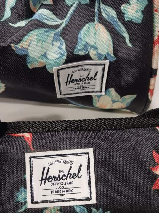 Herschel Floral Black Duffle Bag image number 2