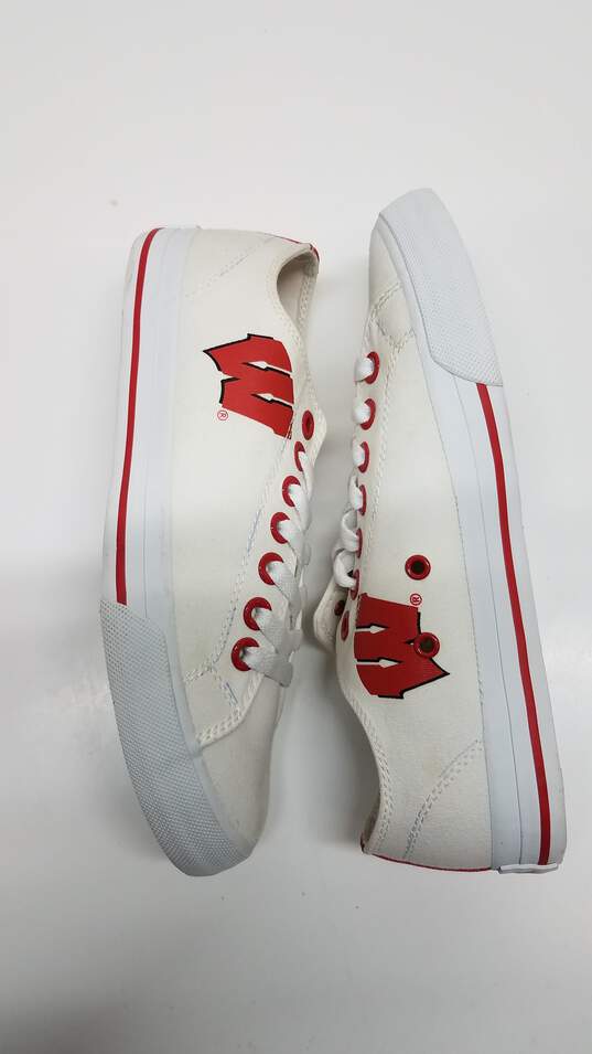 (4) Row One Wisconsin Badgers Canvas Sneakers - W 5/ M 3.5 image number 2