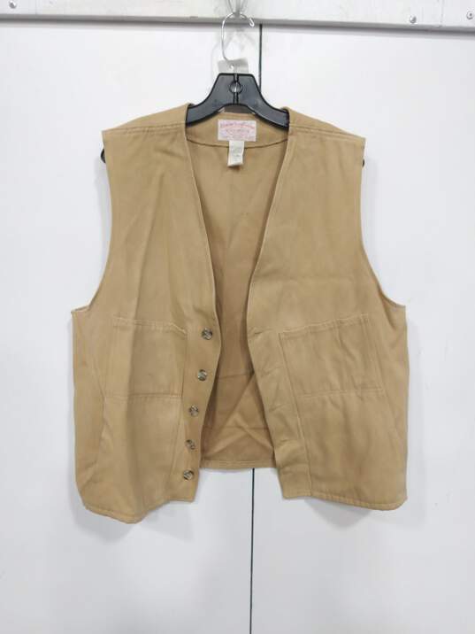 Men's Genuine Filson Garment Tan Vest 48 image number 1