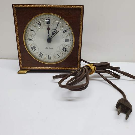 Untested Vtg Seth Thomas Desk Clock image number 1