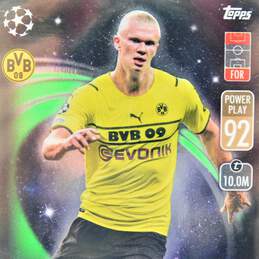 2021-22 Erling Haaland Topps Match Attax UCL Extra Out of This World alternative image