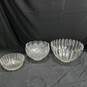 Set of 3 vintage Glass Serving Bowls image number 1