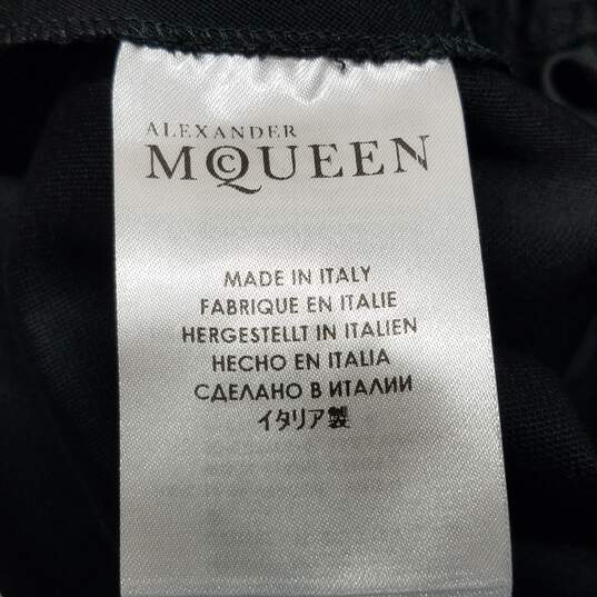 Alexander McQueen Black Wool Embellished Dress Pant Wm Size 42 AUTHENTICATED image number 4