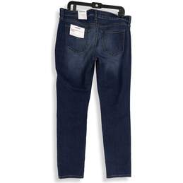NWT Sonoma Womens Blue Denim Supersoft Stretch Skinny Leg Jeans Size 16 alternative image
