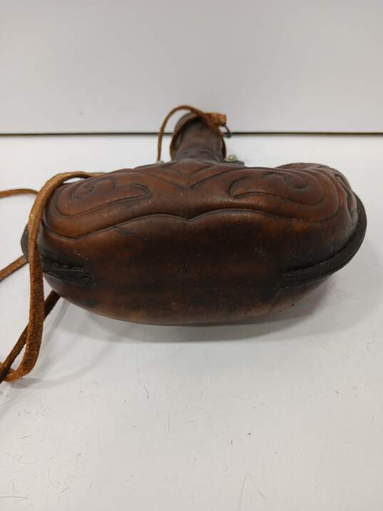 Brown Leather Flask/Water Bottle image number 4